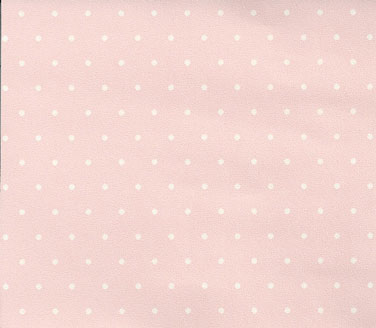 Dollhouse Miniature Wallpaper White Dots On Light Pink